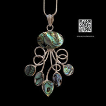 Load image into Gallery viewer, Tidal Whispers Abalone Jellyfish - Necklace