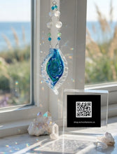 Load image into Gallery viewer, Coastal Serenity - Leaf - Sun Catcher