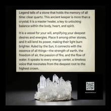 Load image into Gallery viewer, Roots of Eternity -Heart - Necklace - Tree of life - Clear Quartz