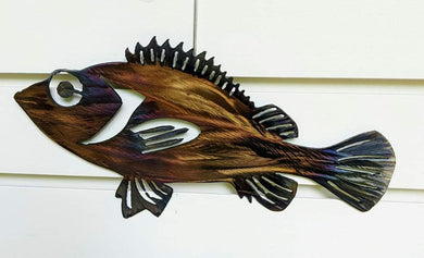 Rock Fish Metal Art