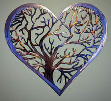 Load image into Gallery viewer, Tree of life Heart, Metal Art