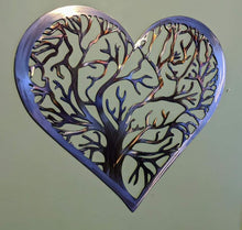 Load image into Gallery viewer, Tree of life Heart, Metal Art