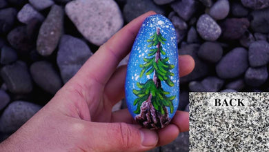 West Coast Tree Painted Rock  - Wildlycreative
