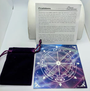 Amethyst Pendulum dowsing kit - Echo of a Stone 