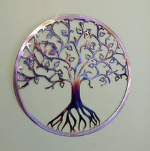 Load image into Gallery viewer, Heart leaves, Tree of life metal art local pick up