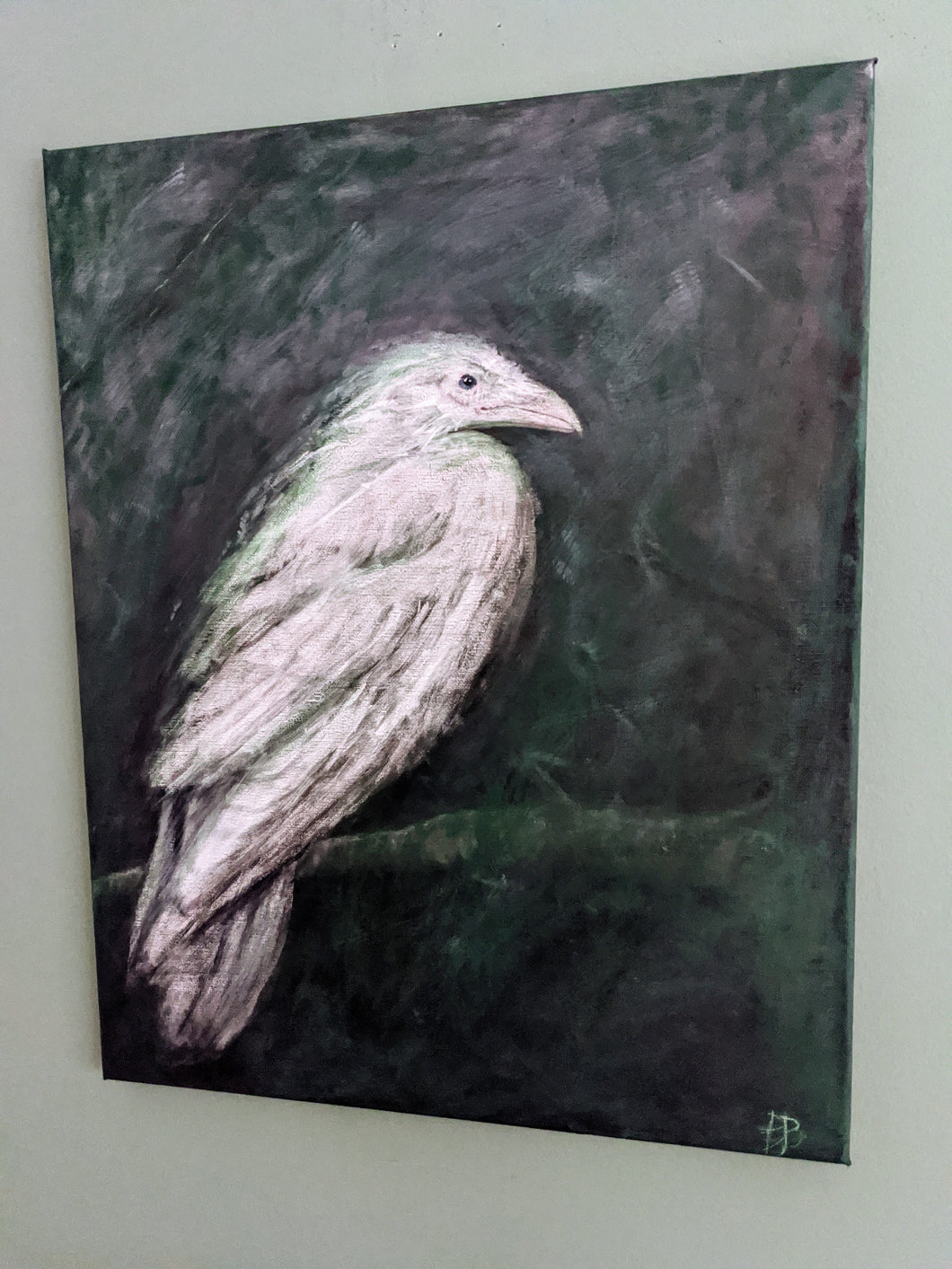 White Ravens Mystic Night - Raven stone artist