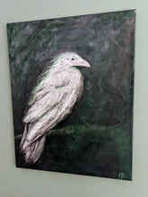 Load image into Gallery viewer, White Ravens Mystic Night - Raven stone artist