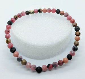 Rhodonite, Aromatherapy, Anklet.