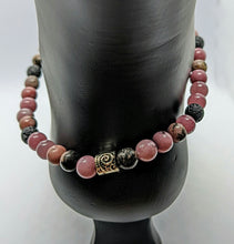 Load image into Gallery viewer, Rhodonite, Aromatherapy, Anklet.