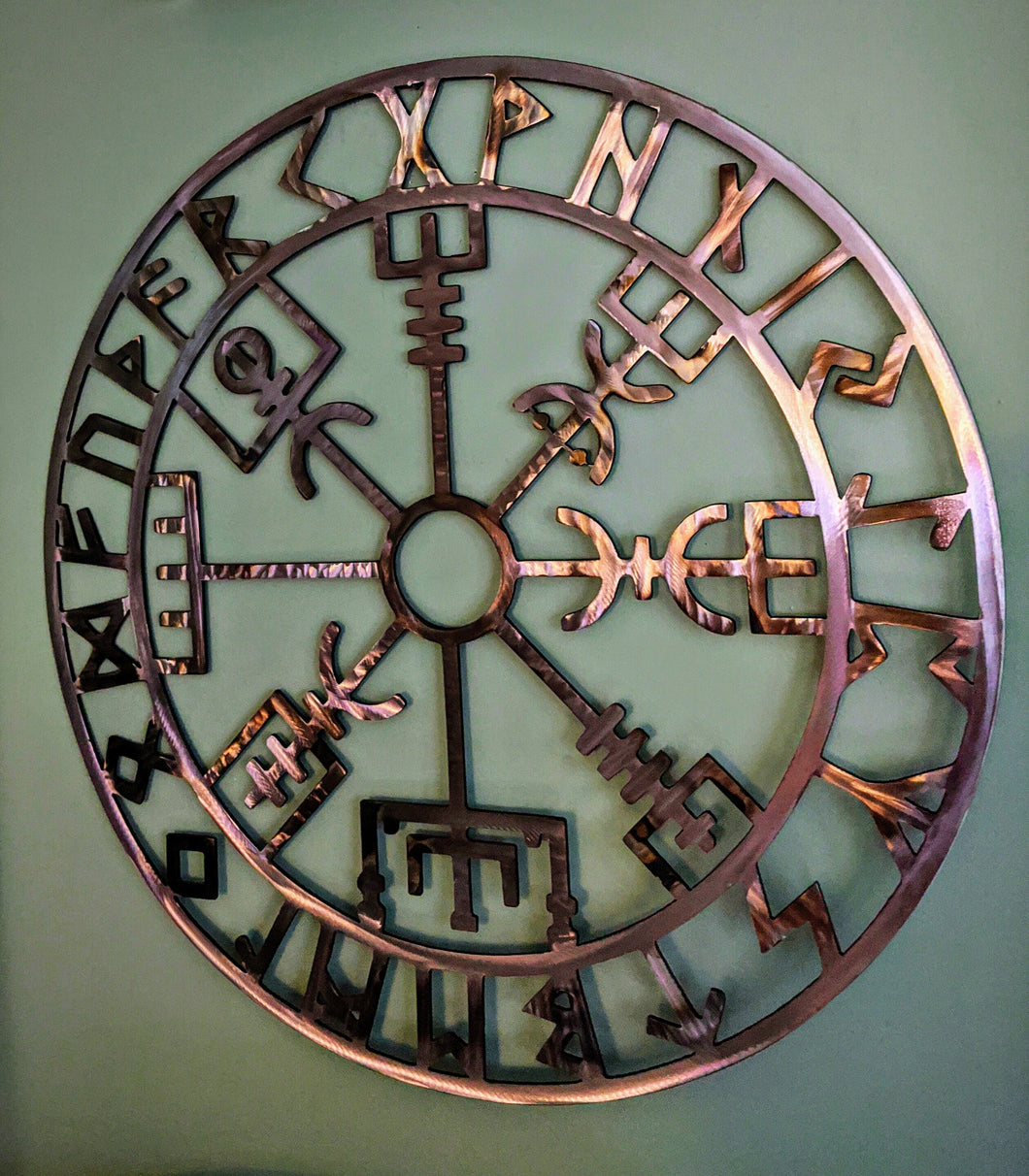 Viking Compass-Metal Art