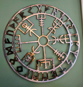 Viking Compass-Metal Art