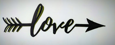 Love arrow Metal art local pick up