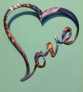 Love Heart Metal art