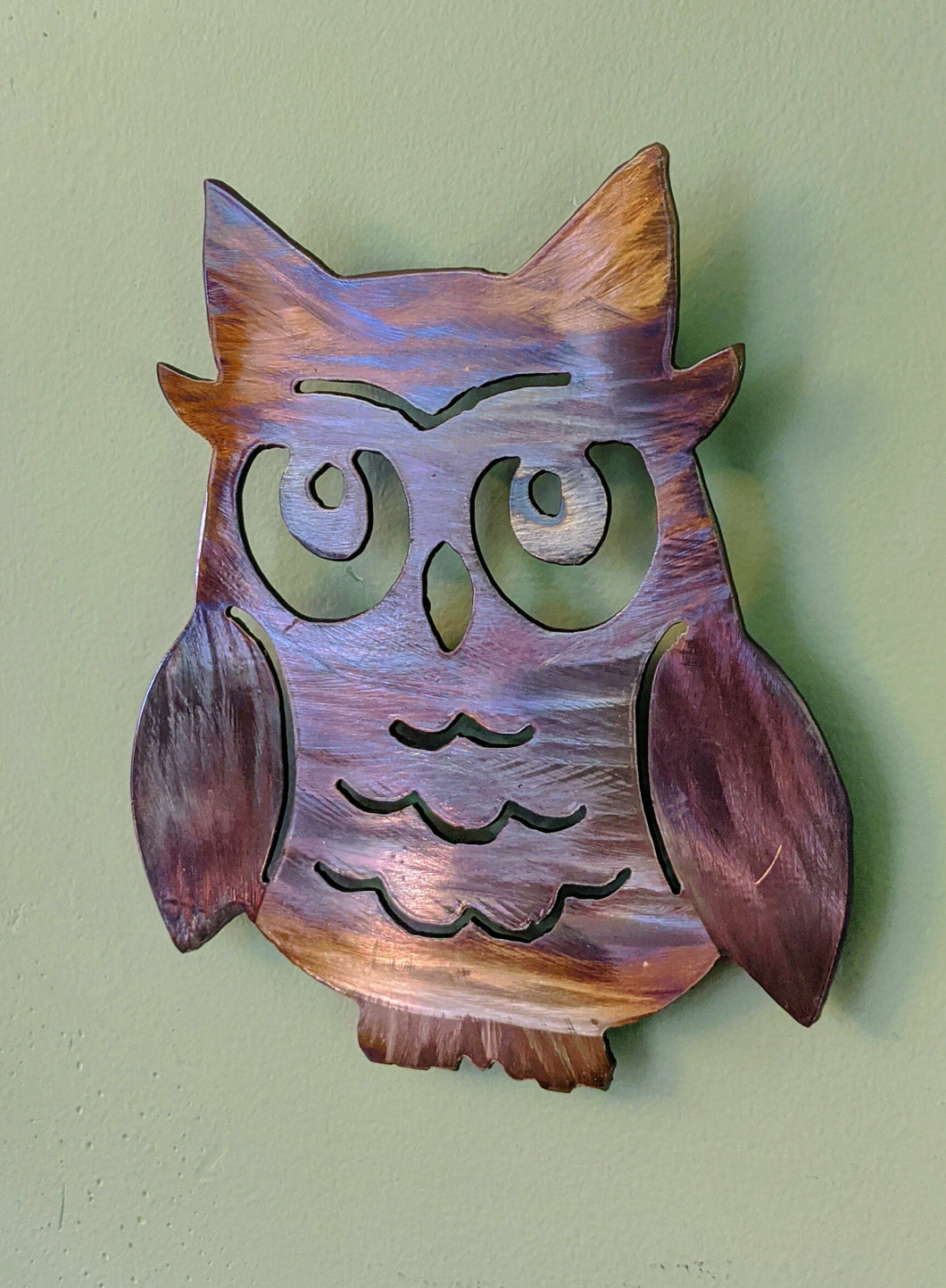 Owl Metal Art Local pick up