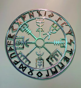 Viking Compass-Metal Art