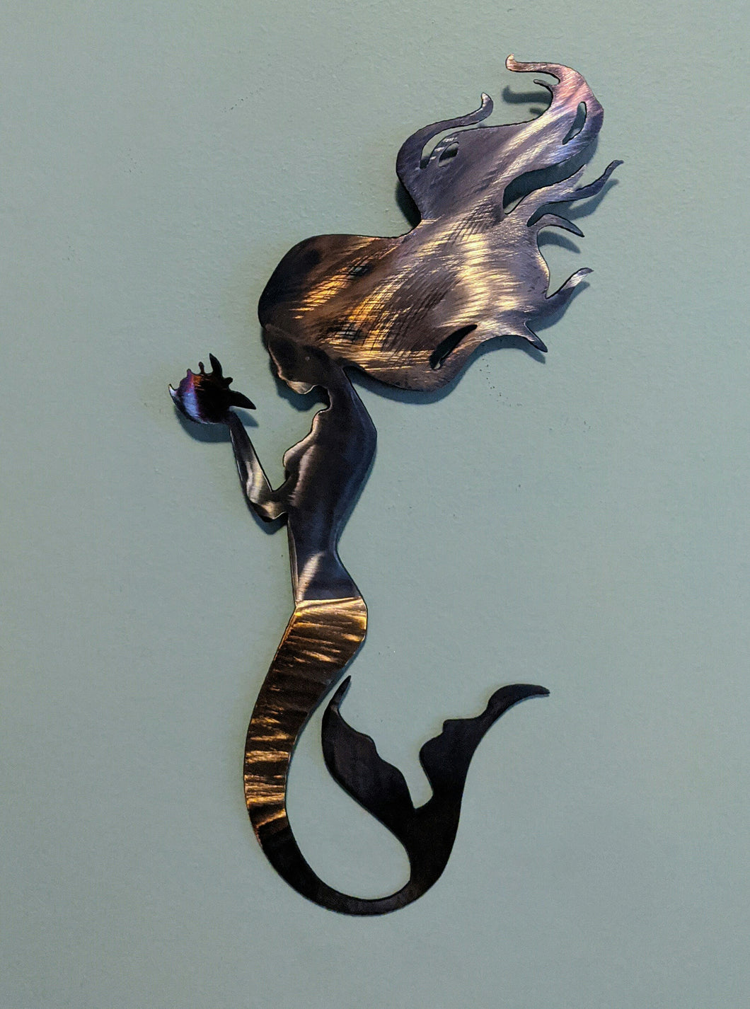 Mermaid metal art local pick up