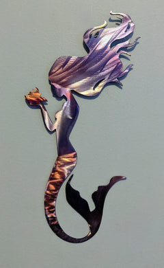 Mermaid metal art local pick up