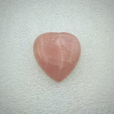 Rose Quartz Heart 30mm x 30mm
