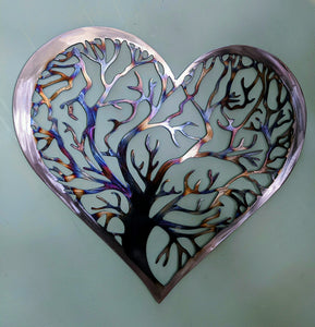 Tree of life Heart, Metal Art