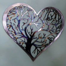 Load image into Gallery viewer, Tree of life Heart, Metal Art