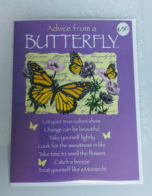 Advice from a Butterfly card