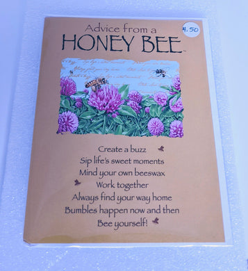Advice from a Honey Bee card