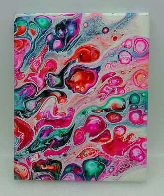 Cotton Candy,  Acrylic pour canvas wall art local pick up