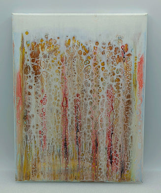 Bubbles, Acrylic pour canvas wall art local pick up