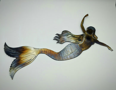 Swimming Mermaid metal art local pick up