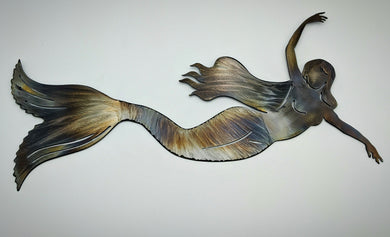 Swimming Mermaid metal art local pick up