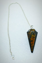 Load image into Gallery viewer, Tiger Eye, Pendulum &amp; Dowsing kit