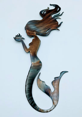 Mermaid metal art local pick up