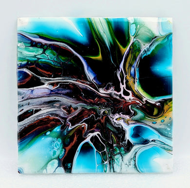 Acrylic Flow Trivet, Handmade by Lisa