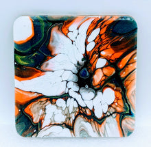 Load image into Gallery viewer, Resin Coated Acrylic Flow Coasters- Handmade by Lisa- Local pickup