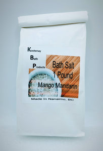 Mango Mandarin bath salt- Kootenay Bath Products-local pick up