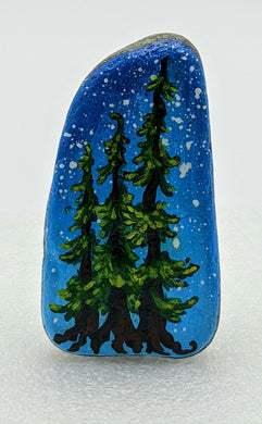 Young to old Growth Trees Painted Rock  - Wildlycreative