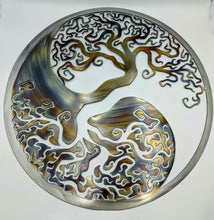 Load image into Gallery viewer, Yin- Yang Tree of life , Metal Art