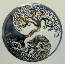 Load image into Gallery viewer, Yin- Yang Tree of life , Metal Art