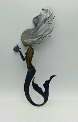 Mermaid metal art local pick up
