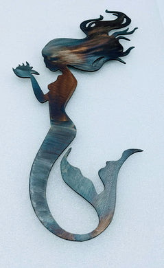 Mermaid metal art