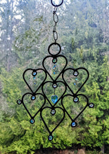 Load image into Gallery viewer, Heart,  Aqua Aura Quartz, Sun Catcher-Local Pick Up