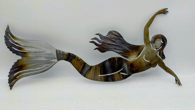 Swimming Mermaid metal art local pick up