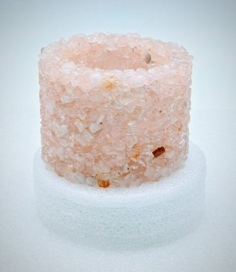 Rose Quartz Tea light holder