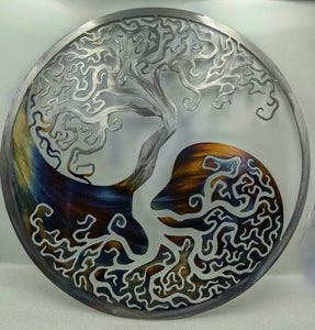 Yin- Yang Tree of life , Metal Art