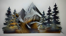 Load image into Gallery viewer, Mountain Scene - metal art local pick up