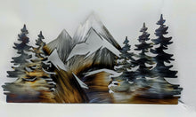 Load image into Gallery viewer, Mountain Scene - metal art local pick up