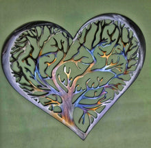 Load image into Gallery viewer, Heart Tree of Life - Metal Art-Local pick up