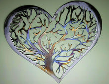 Load image into Gallery viewer, Heart Tree of Life - Metal Art-Local pick up