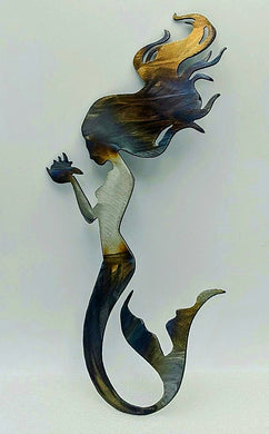 Mermaid metal art local pick up
