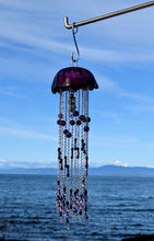 Load image into Gallery viewer, Joint Project -  Lavender Aura Quartz &amp; Amethyst, Jellyfish, Sun Catcher.